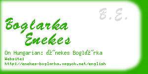 boglarka enekes business card